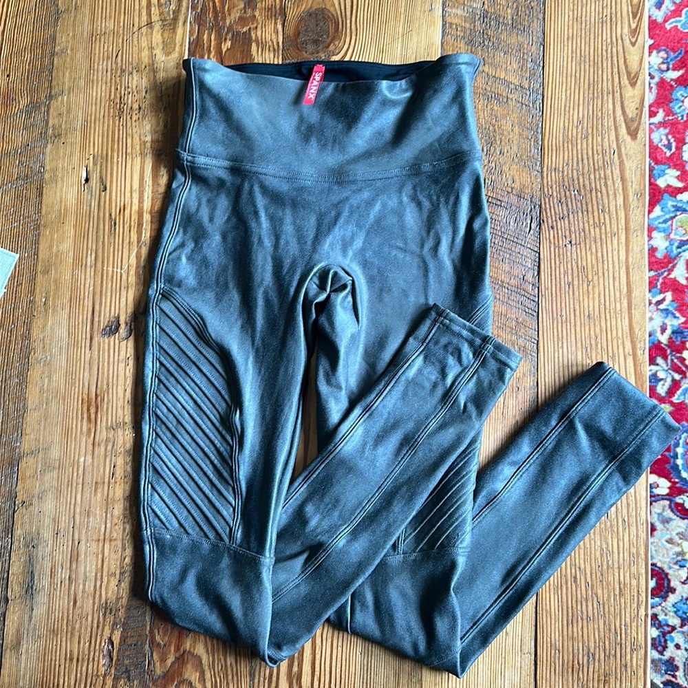 Spanx Faux Leather Moto Legging XS